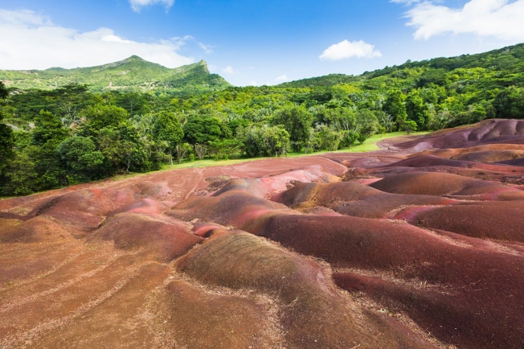 Dunas de Chamarel ubicadas en Isla Mauricio