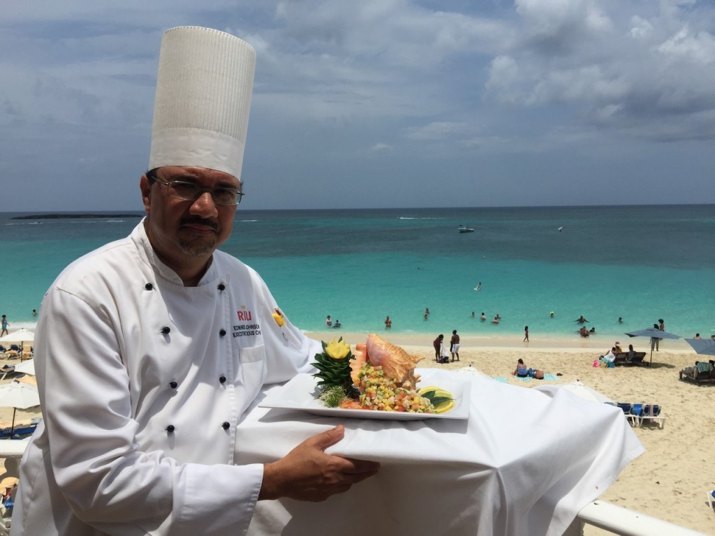 Chef of the Riu Palace Paradise Island hotel