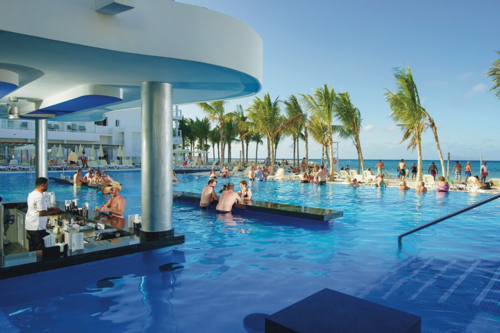 Pool bar at Riu Reggae