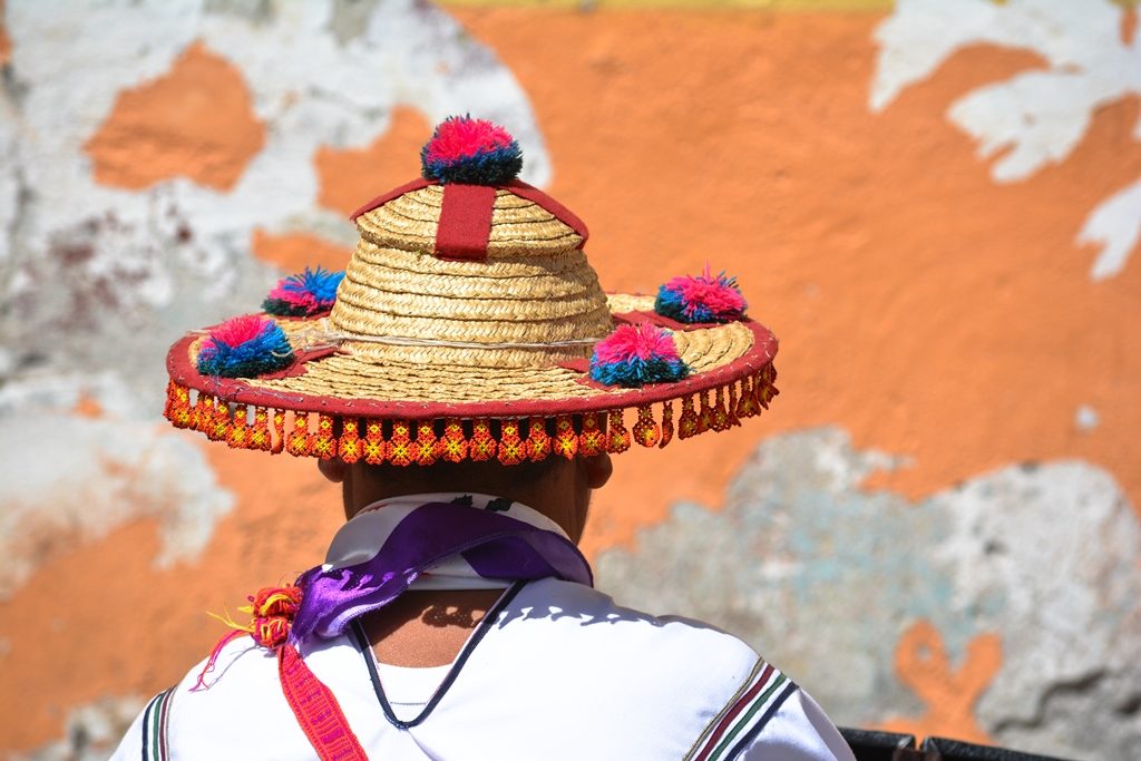 Traditional Huichol hat