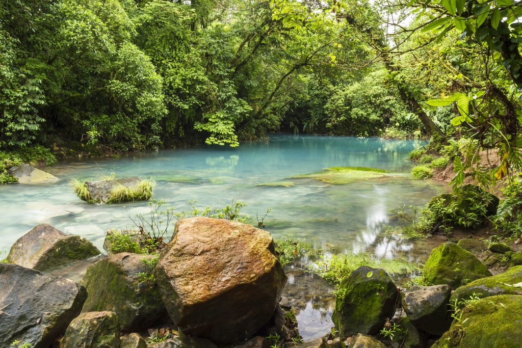 Rio Celeste en Costa Rica