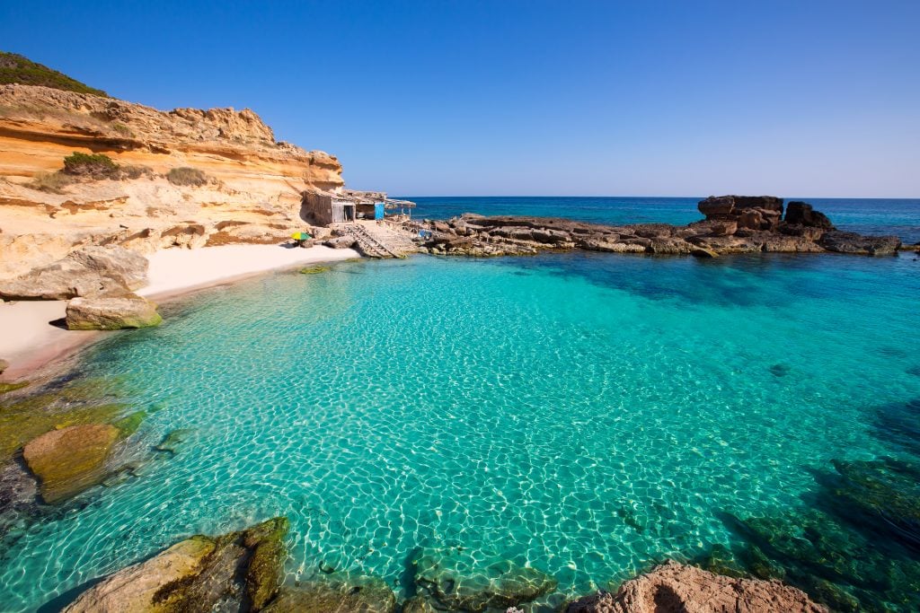 Aguas cristalinas en Formentera