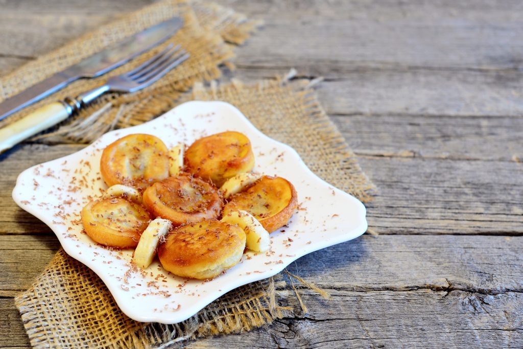 Tortitas de plátano canario