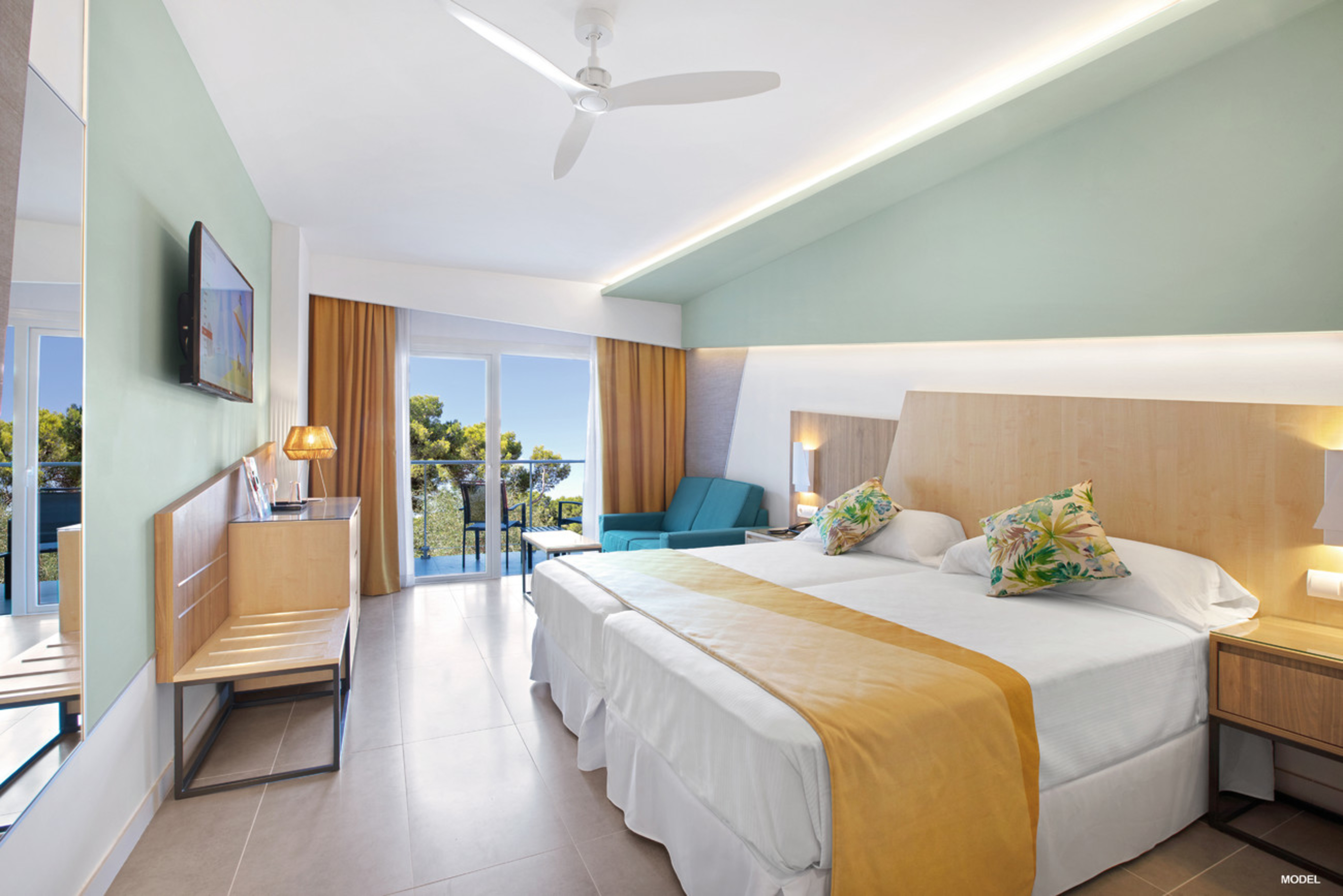 Room of the Riu Playa Park that will open its doors in Majorca in April 2019 