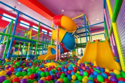 This is what the ball pit looks like at our Riu Chiclana hotel