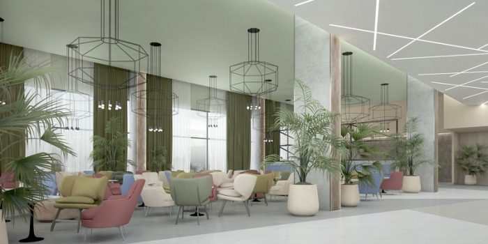 Luis Riu presentará en abril la renovación del Hotel Riu Playa Park, que contará con este moderno lobby bar