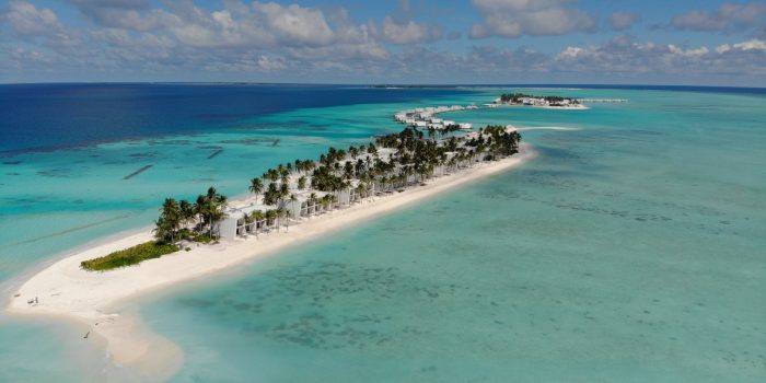 Así es la vista actual que presentan los hoteles de RIU en Maldivas