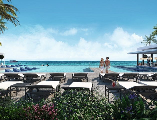 Así será la piscina común del hotel Riu Atoll