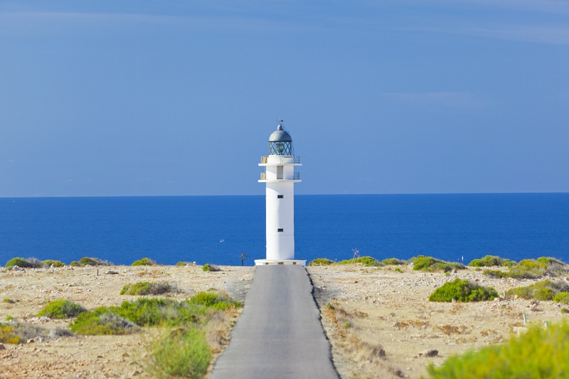 Der Leuchtturm von La Mola ist eine der wichtigsten Sehenswürdigkeiten von Formentera