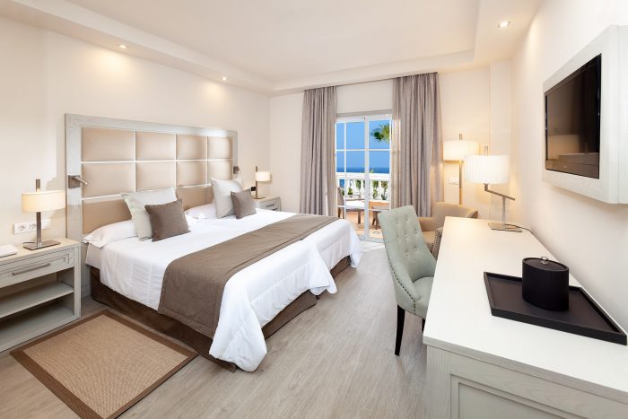 These are the new and modern rooms at the Riu Garoe following renovations