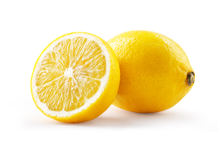 Lemon fruit isolated on white background. Whole fruit and half  |  Blog