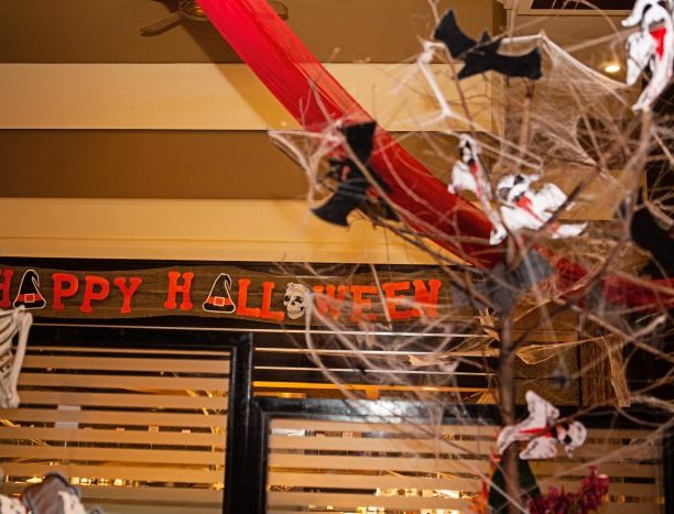 A group of monsters and zombies have invaded the Riu Guanacaste hotel for Halloween