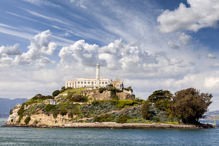 The Riu Plaza Fisherman’s Wharf hotel is located opposite Alcatraz Island