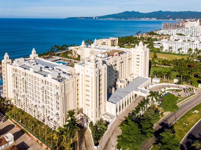 Stay at the recently renovated Riu Vallarta on Flamingos Beach