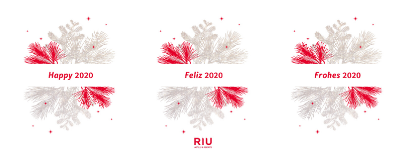 RIU Hotels & Resorts te desea un feliz 2020