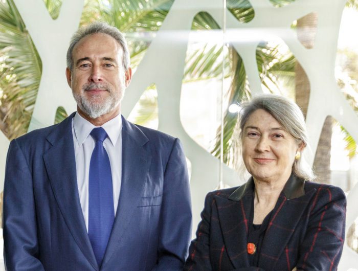 Luis Riu and Carmen Riu, owners of the RIU hotel group