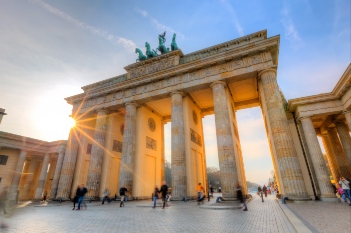 The Brandenburg Gate is one of Germany's leading symbols