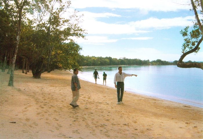 Luis Riu, en su visita a la zona de Negril, en Jamaica, en 2003