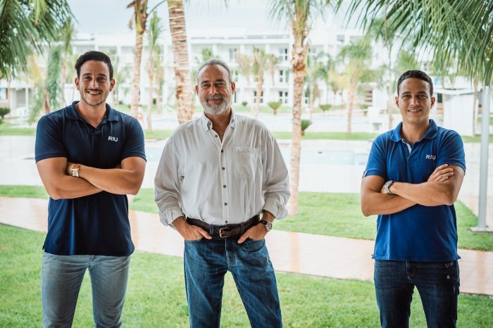 Two generations of RIU: Luis Riu Güell and his sons, Roberto and Luis Riu Rodríguez