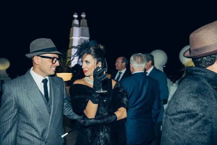  Actors on the 360º terrace during the hotel's opening party.