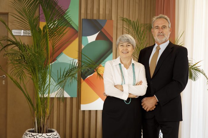 Carmen Riu y Luis Riu, propietarios de la cadena hotelera RIU, presentan sus previsiones para 2022