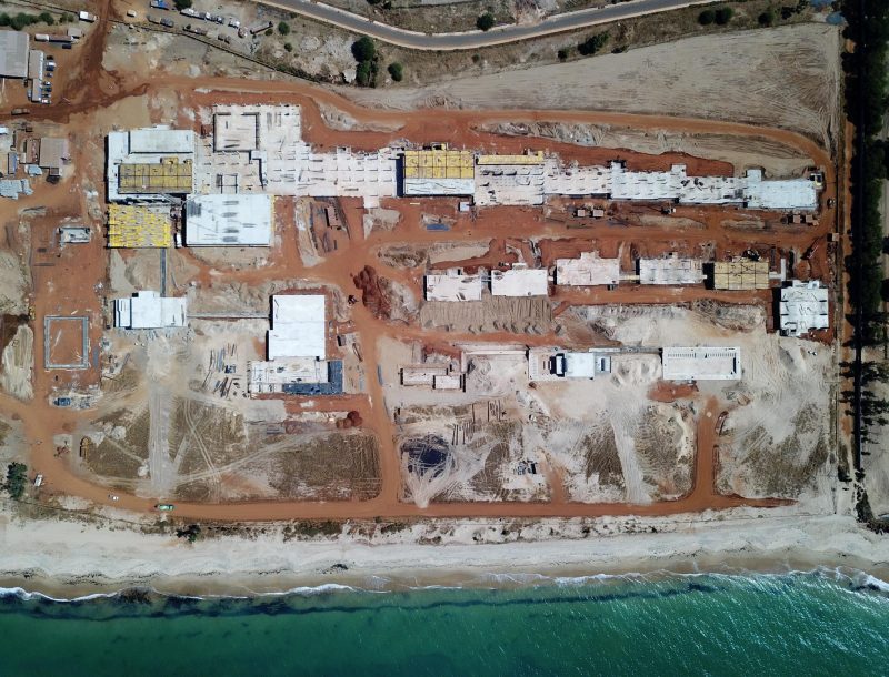 Progress of the construction works of the Hotel Riu Baobab en Senegal (phase 1)