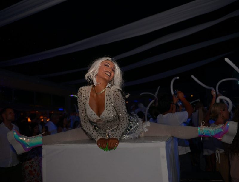 Entertainer at the Riu Get Together Party, at the Tequila Riu Hotel in Mexico