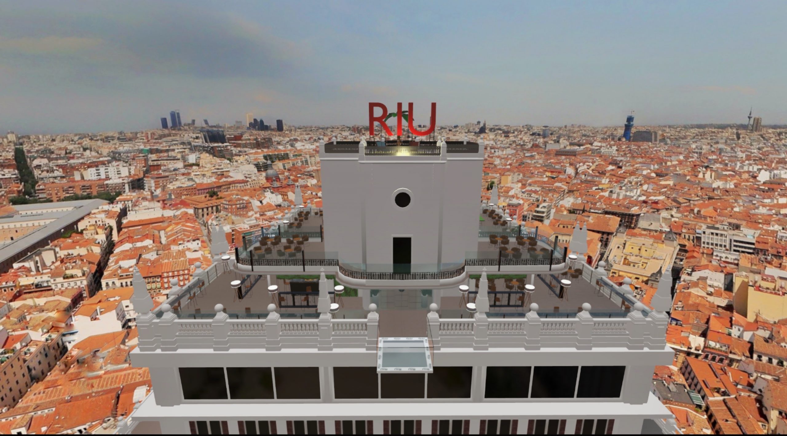 Riu Plaza España metaverse setting for new Rayden single