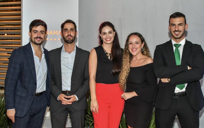 From left to right: Juan Macheti, assistant manager; Victor Douton, manager; Sara Pérez, assistant manager; Sara Melian, assistant manager and Francisco Arca, assistant manager.