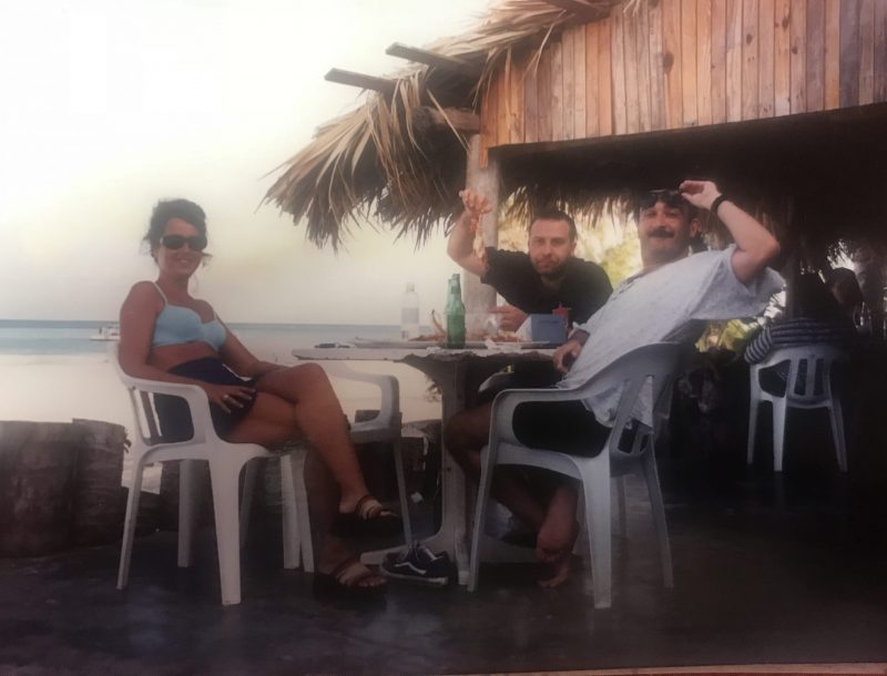 José Manuel Celdrán and Enrique Vargas, members of the RIU team in Punta Cana, with Francisca Pilar Arcas Oliver, regional executive for Bancaja