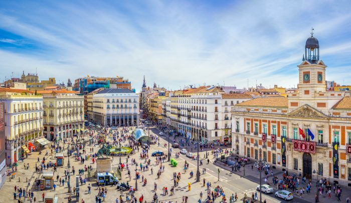 Puerta del Sol, Madrid. 