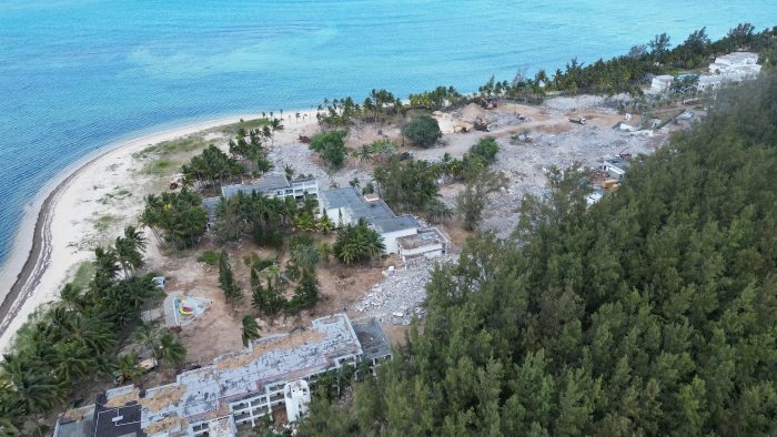 The Mauritius project, in the demolition phase