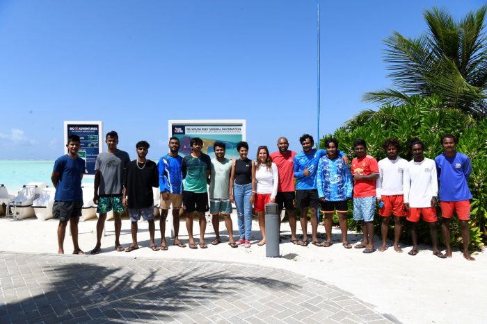Die RIU-Mitarbeiter werden im Rahmen des Blue Reef Reforest-Programms geschult