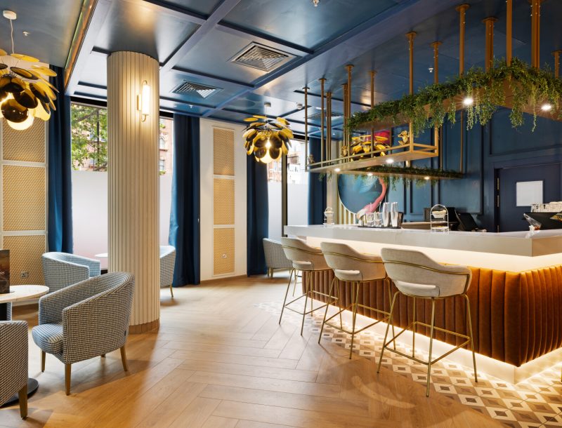 Das Design der Lobby Bar im Hotel Riu Plaza London Victoria