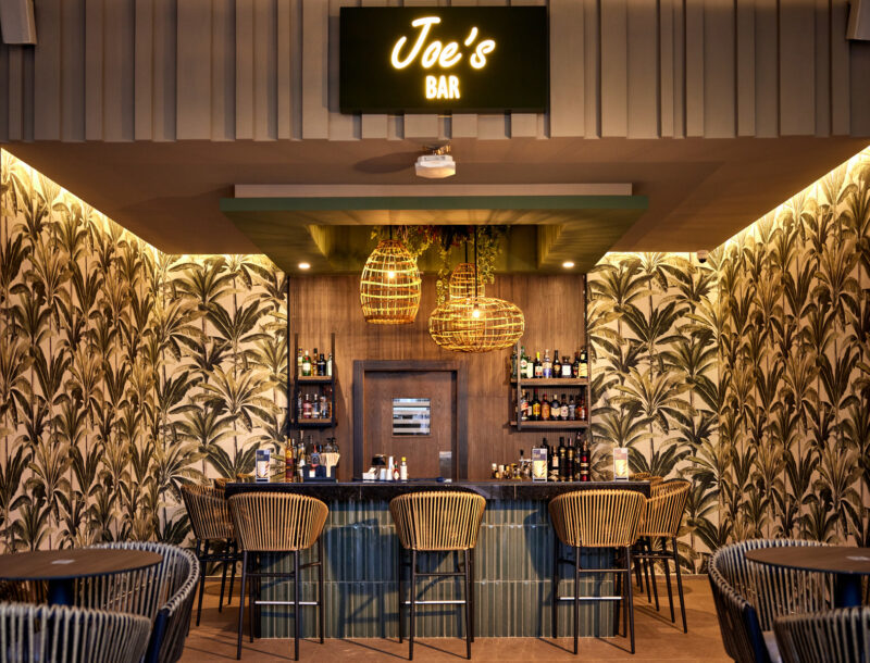 Joe's Bar at the hotel Riu Palace Macao in Punta Cana, after its refurbishment in 2023.