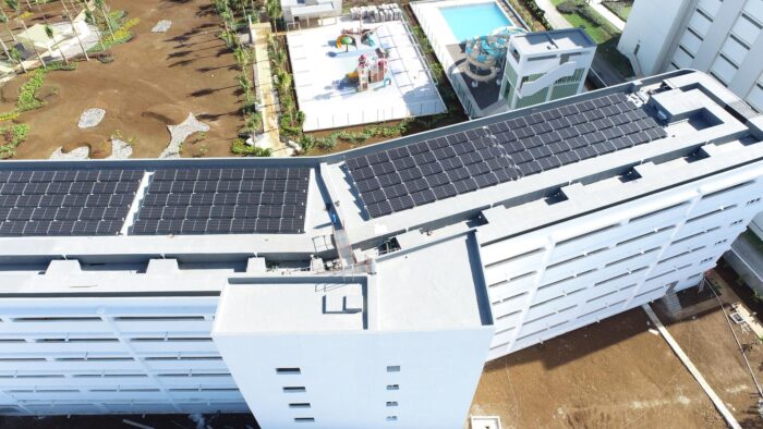 Foto de las nuevas placas solares del Riu Palace Aquarelle