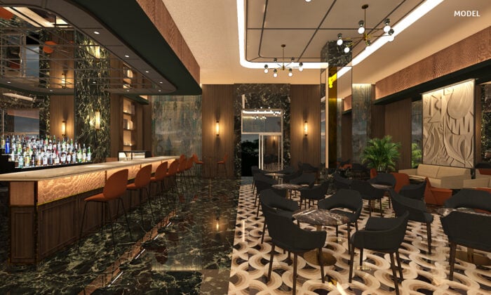 Render Elite Club lounge bar