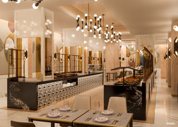 main restaurant of the hotel Riu Plaza Toronto