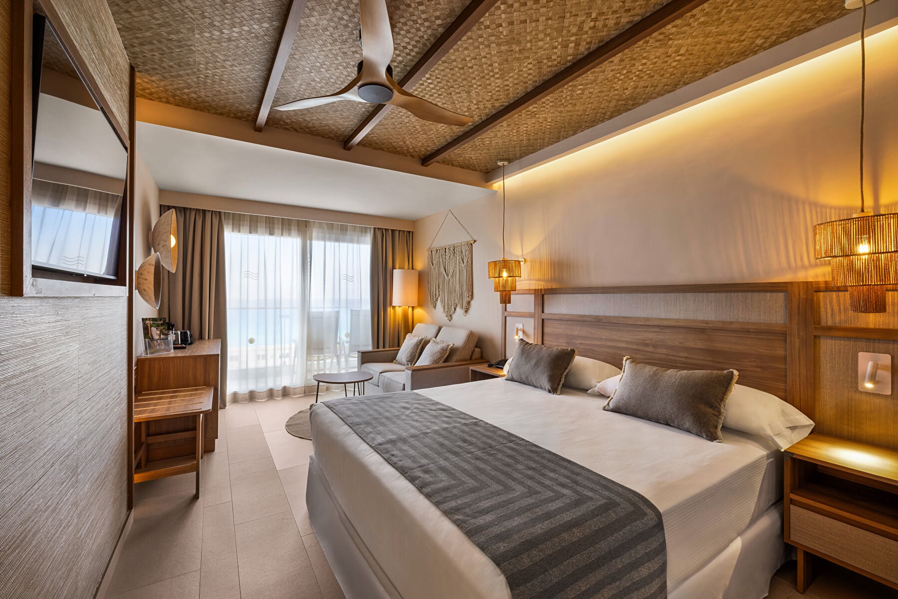 Doppelzimmer mit Meerblick im Hotel Riu Palace La Mola auf Formentera
