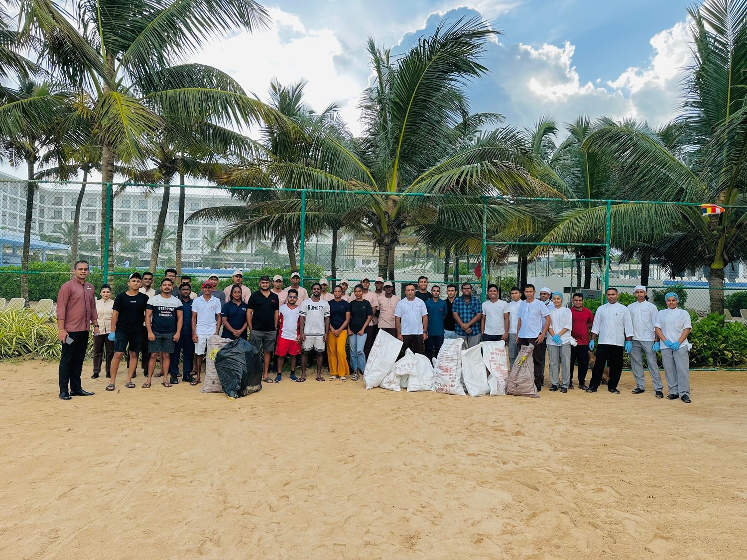 Equipo del hotel Riu Sri Lanka