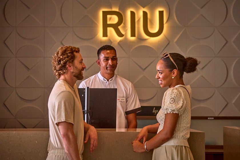 Reception at the Riu Turquoise Hotel