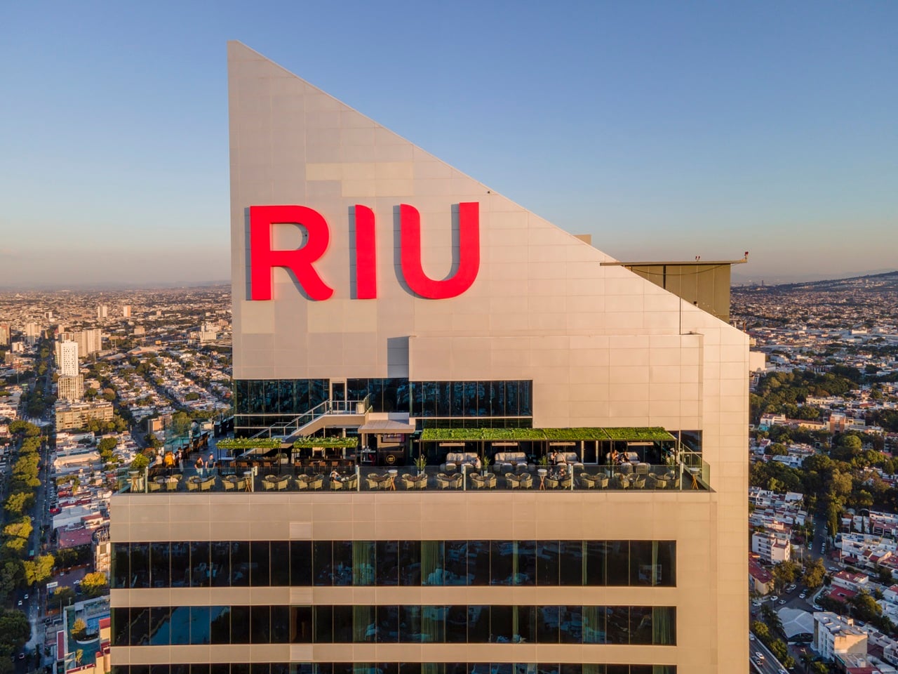 Fotografía del Rofftop del Hotel Riu Plaza Guadalajara