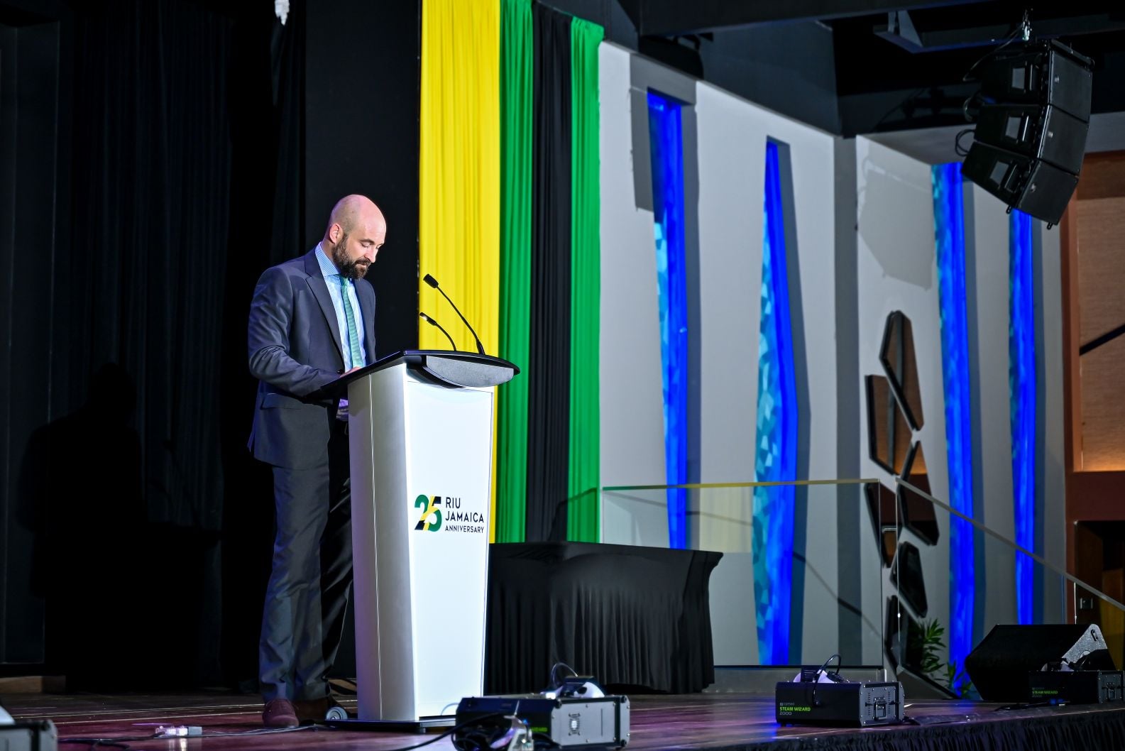 Discurso de Joan Trian Riu durante la gala del 25 aniversario de RIU en Jamaica.