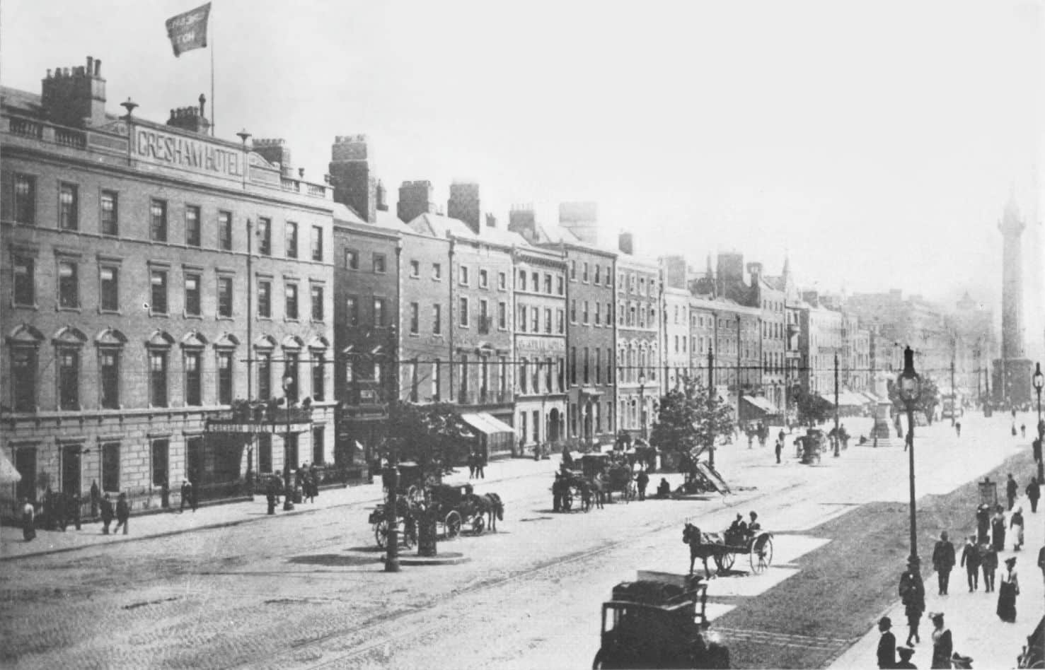 La calle O'Connell donde se situa el Riu Plaza The Gresham Dublin.