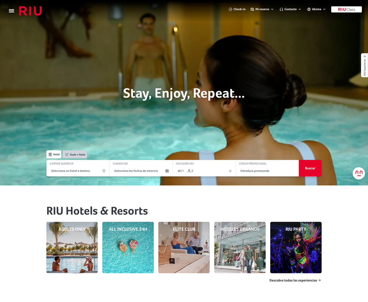 RIU представляет новую версию веб-сайта и инновационное мобильное приложение