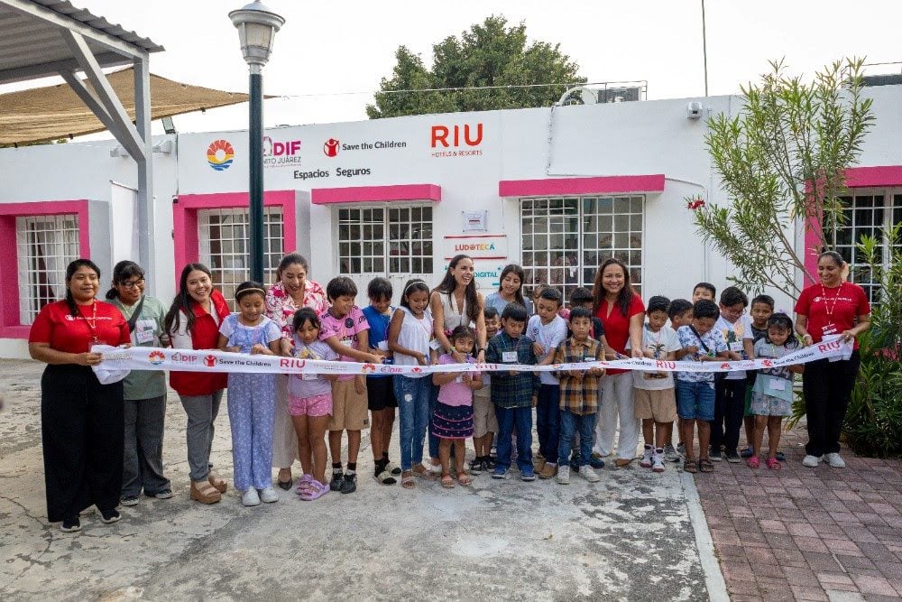 RIU y Save the Children inauguran su tercera ludoteca en Quintana Roo