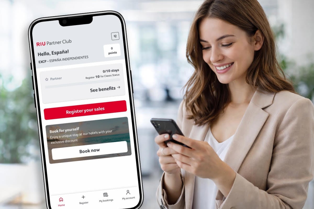Como digitaliza RIU Hotels a gestão para agentes de viagens com o novo aplicativo do RIU Partner Club?