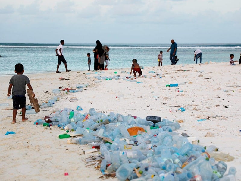 Collection of plastic waste