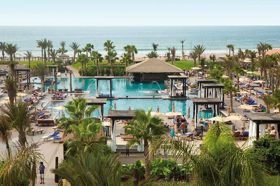 Sprawling pool area at Riu Palace Tikida Agadir